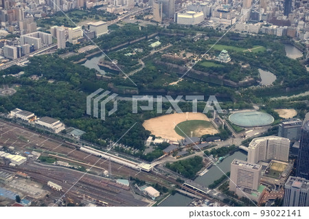 大阪城鳥瞰圖 93022141