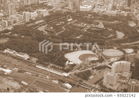 大阪城鳥瞰圖 93022142