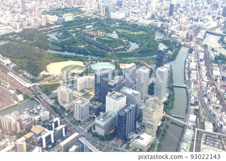 大阪城鳥瞰圖 93022143