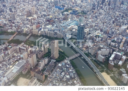 大阪櫻花宮上空的航拍照片 93022145