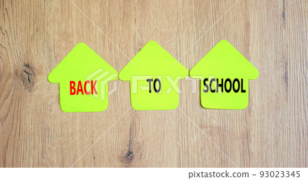 Back to school and support symbol. Concept words Back to school on green papers on wooden clothespins. Beautiful wooden background. Business, educational and Back to school quote concept. Copy space. Back to school and support symbol. Concept words Back to school on green papers on wooden clothespins. Beautiful wooden background. Business, educational and Back to school quote concept. Copy space. 93023345