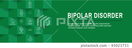 Bipolar Disorder or Depression BP Icon Set & Web Header Banner Bipolar Disorder or Depression BP Icon Set & Web Header Banner 93023731