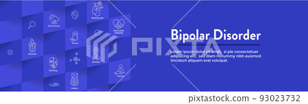 Bipolar Disorder or Depression BP Icon Set & Web Header Banner Bipolar Disorder or Depression BP Icon Set & Web Header Banner 93023732