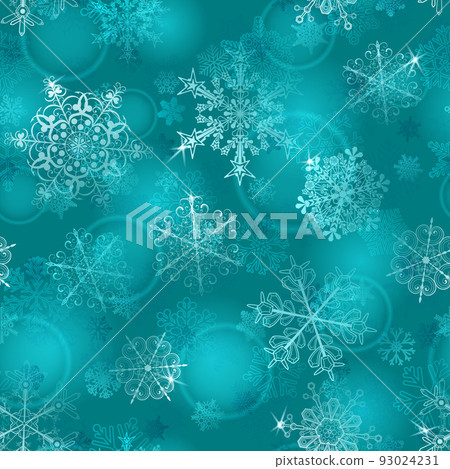 Seamless pattern of snowflakes Seamless pattern of snowflakes 93024231