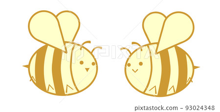 兩隻可愛的蜜蜂 兩隻可愛的蜜蜂 93024348