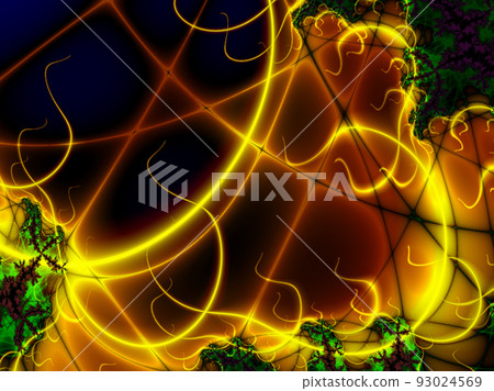 bright abstract pattern of bright and luminous lines, wallpaper, color graphics, design 93024569