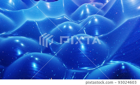 3d render. Fantastical festive blue bg. Stylish abstract background, waves on glossy surface like landscape made of liquid blue wax with sparkles. Beautiful soft background 3d render. Fantastical festive blue bg. Stylish abstract background, waves on glossy surface like landscape made of liquid blue wax with sparkles. Beautiful soft background 93024603
