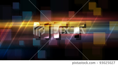 Colorful glowing non fungible token NFT hi-tech background Colorful glowing non fungible token NFT hi-tech background 93025027