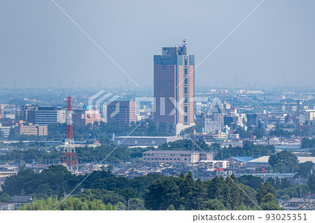Gunma Prefectural Office taken from a hill 93025351