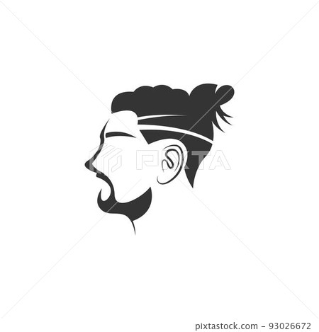 Men's hairstyle icon design illustration 93026672