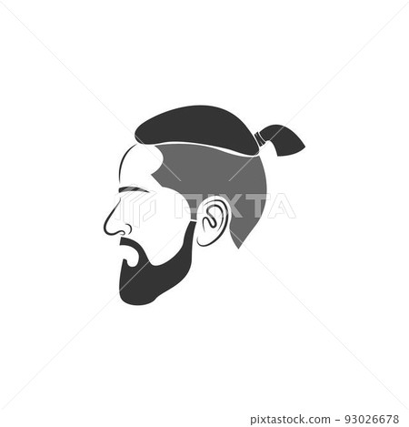 Men's hairstyle icon design illustration Men's hairstyle icon design illustration 93026678