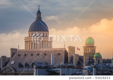 Pantheon and french architecture in Quartier Latin, Paris 93026833