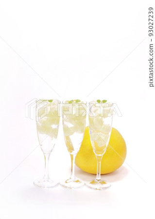 Tosa pomelo grass jelly large citrus fruits bright background dessert Tosa pomelo grass jelly large citrus fruits bright background dessert 93027239