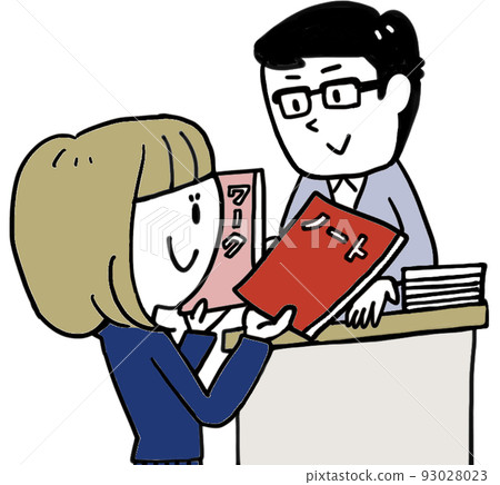 女學生向老師提交意見書 女學生向老師提交意見書 93028023