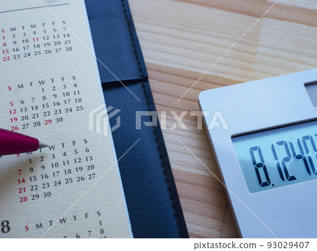 Calendar business image (female) 93029407