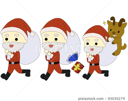 running santa claus set running santa claus set 93030274