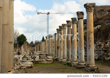 Ruins of Roman Commercial Agora in Ephesus, Turkey 93031109