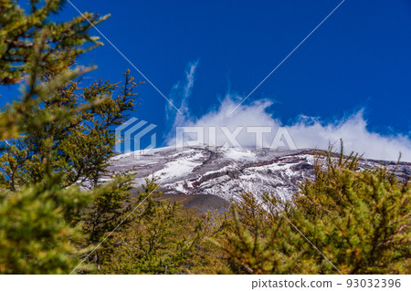 （靜岡縣）從富士山仰望的富士山頂 93032396