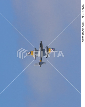 Royal Air Force Meteor T7 jet trainer rising Royal Air Force Meteor T7 jet trainer rising 93032682