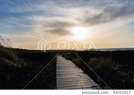 Lava flow Miyakejima school ruins 93032822