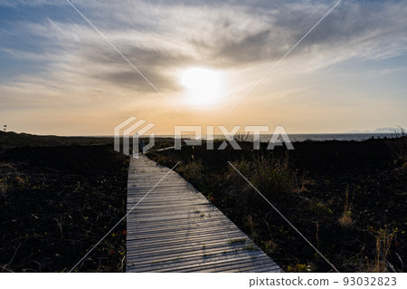Lava flow Miyakejima school ruins 93032823