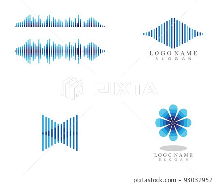 Sound wave illustration - Vector Sound wave illustration - Vector 93032952