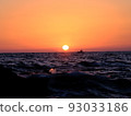 室戶海岸的日落和漁船 室戶海岸的日落和漁船 93033186