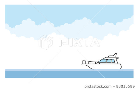 海和巡洋艦的插圖素材。 93033599