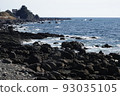 散佈在室戶岬海岸的岩石 散佈在室戶岬海岸的岩石 93035105