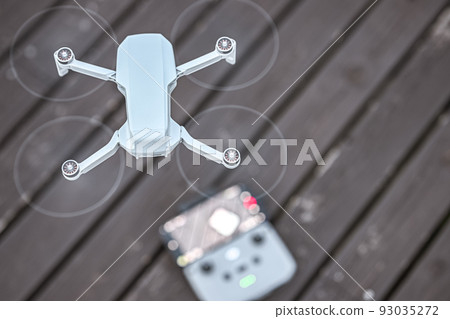 Preparing the drone for flight 93035272