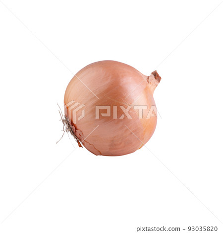 Fresh onion bulbs isolated on white background. 93035820