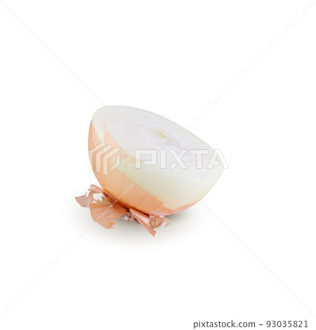 Fresh onion bulbs isolated on white background. 93035821