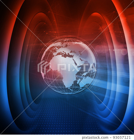 Graphical modern digital world news background concept series  93037121