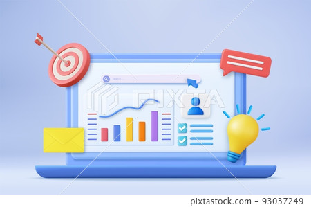 3d Financial report chart, 3d Financial report chart, 93037249