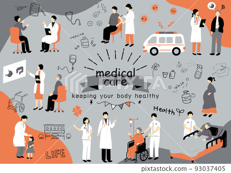 Medical staff hospital material collection Medical staff hospital material collection 93037405