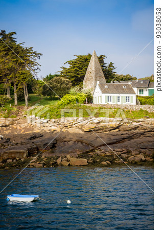 Old house on Chausey island, Brittany, France 93038058