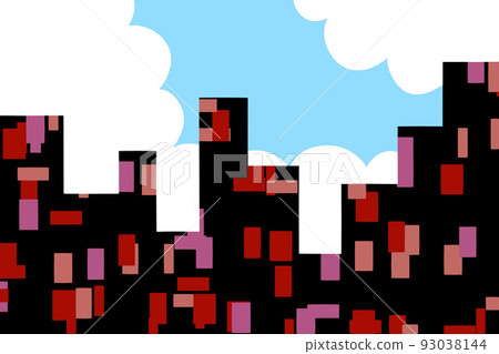 一群充滿熱氣的建築 93038144