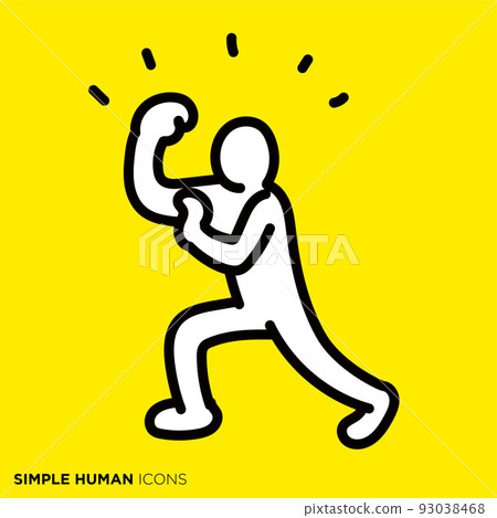 簡單的人類圖標系列“吸引人的人” 93038468