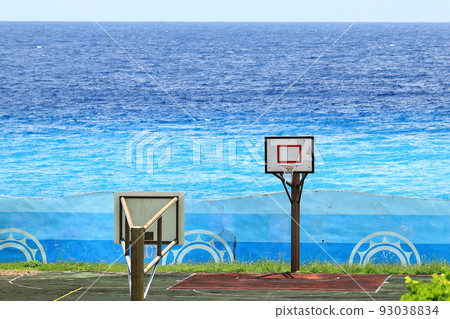 Basketball Court Coconut Oil Elementary School Lanyu Taitung Taiwan Basketball Court Coconut Oil Elementary School Lanyu Taitung Taiwan 93038834