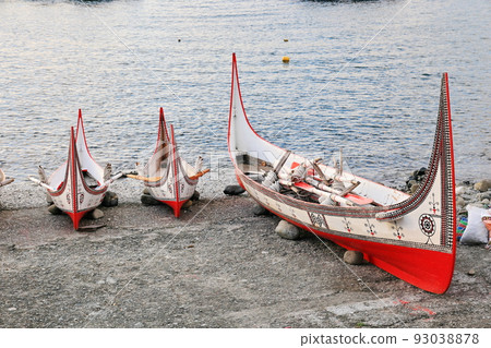 拼板舟 日出 東清灣 蘭嶼 台東 台灣 93038878