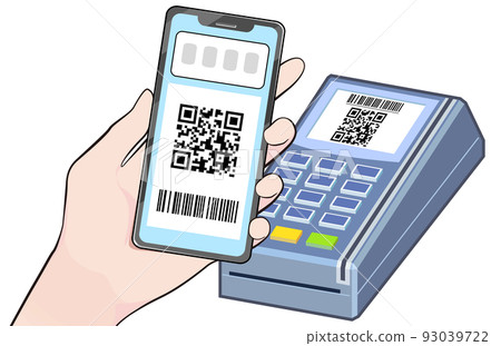 Illustration of QR code payment 93039722