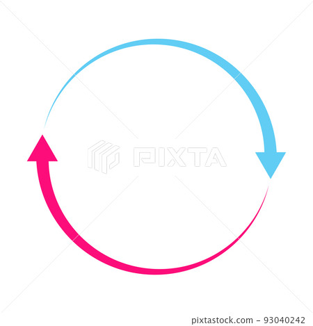 Rotation arrows circle icon vector for graphic design, logo, website, social media, mobile app, UI illustration 93040242