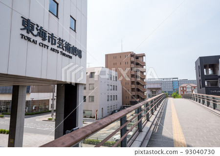 [Otagawa Station] Pedestrian deck in front of the station 93040730