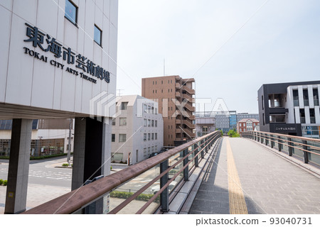 [Otagawa Station] Pedestrian deck in front of the station 93040731