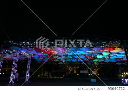 umbrella, brolly, night 93040732