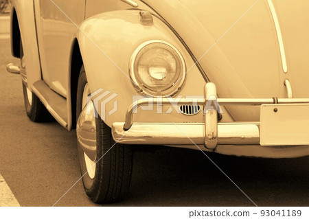 Imported car Volkswagen Beetle front mask sepia color processing 93041189
