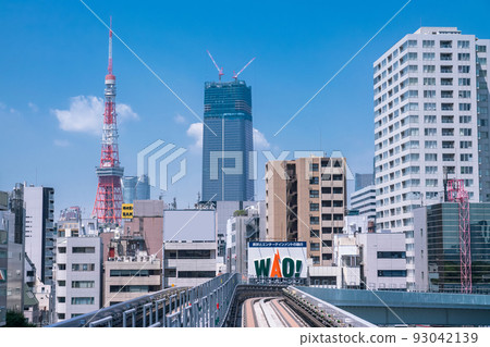 “東京都東京”夏天城市都市風景 93042139