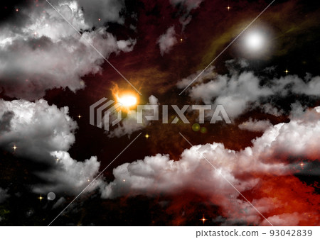 galaxy in a free space. 3D rendering galaxy in a free space. 3D rendering 93042839