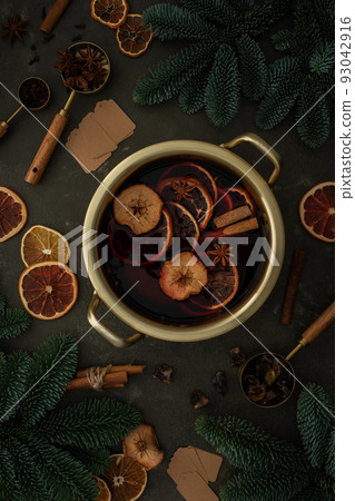 Christmas hot drink mulled wine Christmas hot drink mulled wine 93042916