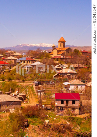 Akhaltsikhe, Georgia aerial view with the church Akhaltsikhe, Georgia aerial view with the church 93043547